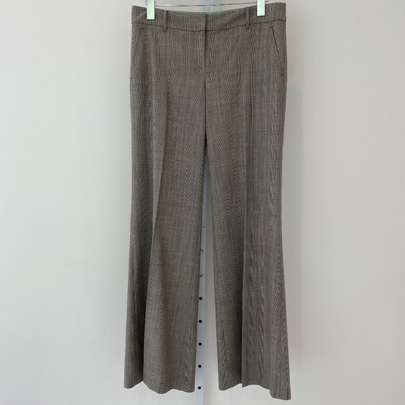 ELIE TAHARI GRAY PLAID TROUSERS SIZE US 4